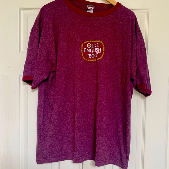 Vintage 1980s Olde English 800 Ringer Tee - Picture 1 of 6